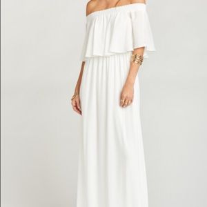 HACIENDA MAXI DRESS ~ IVORY CRISP